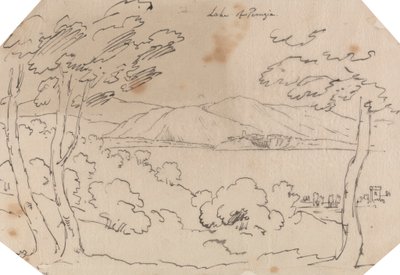 Meer van Perugia door John Robert Cozens
