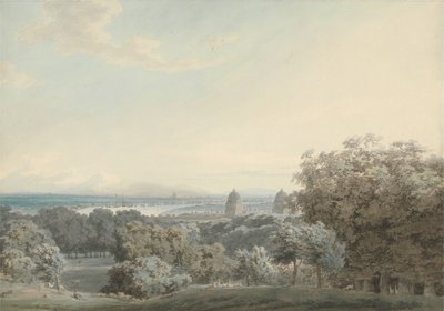 Londen vanuit Greenwich Hill door John Robert Cozens