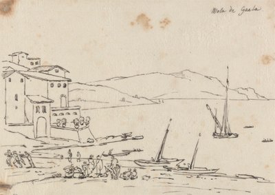 Mola di Gaeta door John Robert Cozens
