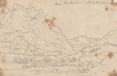 Bij Montmilian, Weg naar Malterverne door John Robert Cozens