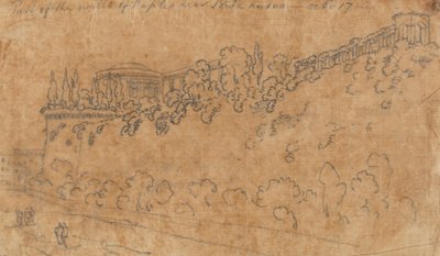 Deel van de muren van Napels bij Ponte Nuovo, 17 oktober door John Robert Cozens