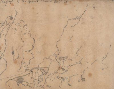 Doorvaart naar de Grand Chartreuse door John Robert Cozens