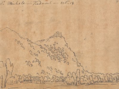 Saint Michele, Piemonte, 18 oktober door John Robert Cozens