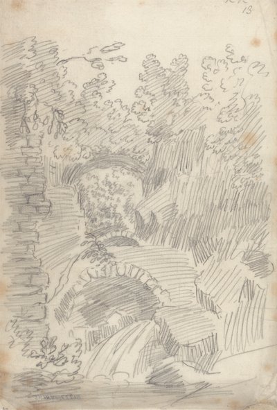 Terrano-brug, Civita Castellana door John Robert Cozens