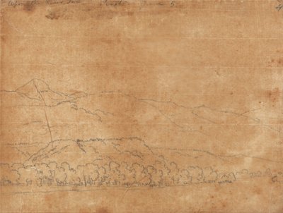 Herberg aan de rivier, Tirol, 5 juni door John Robert Cozens