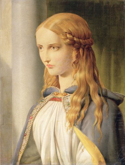 Cordelia onterfd, 1850 (detail) door John Rogers Herbert