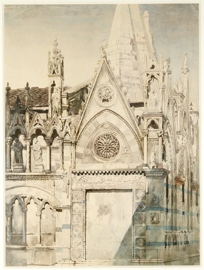 Santa Maria della Spina, Oostkant, Pisa, Italië door John Ruskin