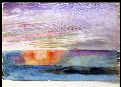 Zonsondergang bij Herne Hill door de Rook van Londen, 1876 door John Ruskin