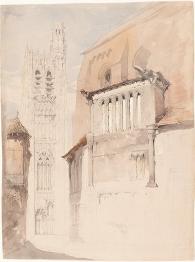 Toren van de kathedraal van Sens door John Ruskin