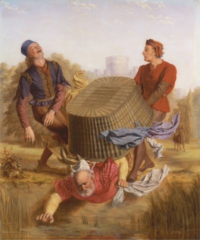 Hert wassen op Datchet Mead uit 