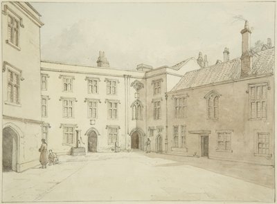Interieur van de stadsschool in Christmas Street door John Sanders