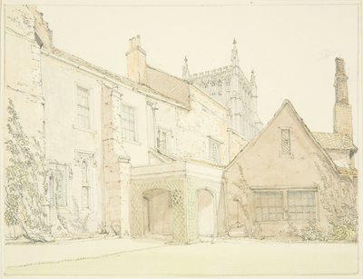 Zuidzijde Prebendal Huis in Lower College Green door John Sanders