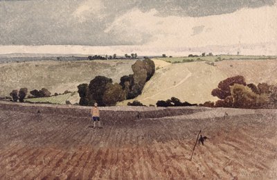 Een geploegd veld, ca. 1808 door John Sell Cotman