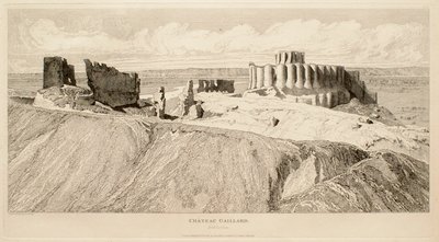 Château Gaillard (zicht vanuit het noordoosten) door John Sell Cotman
