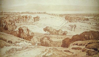 Frans landschap door John Sell Cotman