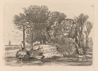 Liber Studiorum: Plaat 19, Postwick Grove, Norfolk, 1838 door John Sell Cotman