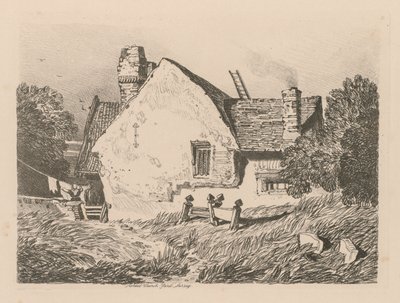 Liber Studiorum: Plaat 39, Uitzicht op Ashdted, Surrey door John Sell Cotman