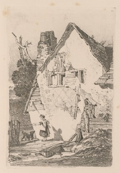 Liber Studiorum: Plaat 40, Lakenham, nabij Norwich, 1838 door John Sell Cotman