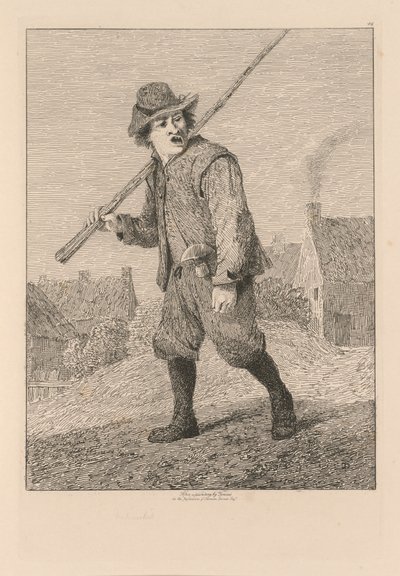 Liber Studiorum: Plaat 46, Schets naar Teniers, 1838 door John Sell Cotman