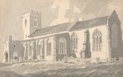 Zuidkant van Catfield Church, Norfolk door John Sell Cotman
