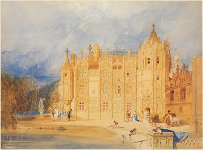 Het abtshuis, abdij van Saint-Ouen, Rouen door John Sell Cotman