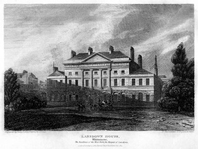 Lansdowne House, Westminster, Londen, 1815 door John Shury