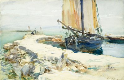 Boven het Gardameer door John Singer Sargent