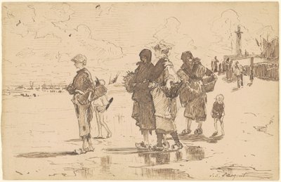 Op weg naar de visvangst door John Singer Sargent