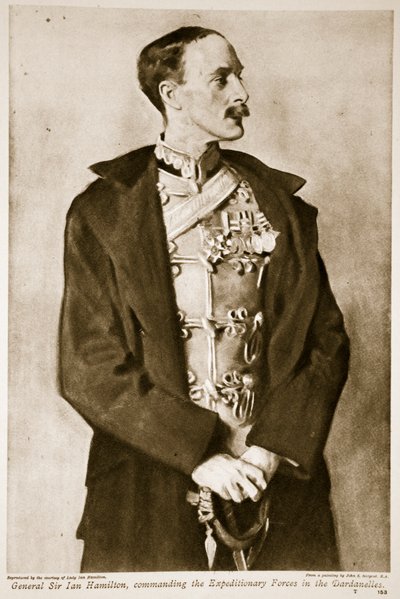 Generaal Sir Ian Hamilton, bevelhebber van de Expeditiekrachten in de Dardanellen, 1914-19 door John Singer Sargent