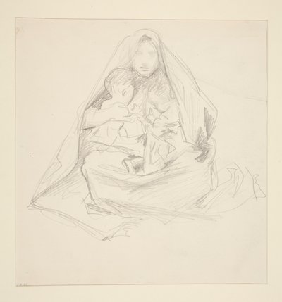 Madonna en kind door John Singer Sargent
