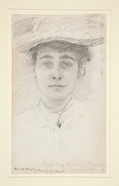 Miss N. Huxley door John Singer Sargent
