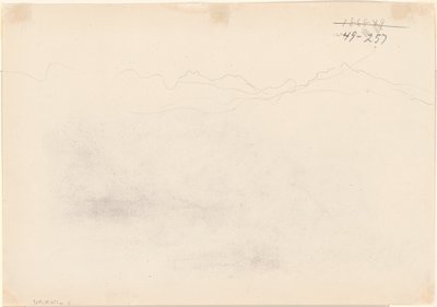 Bergen [verso], 1869 door John Singer Sargent