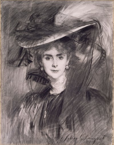 Olga, Barones de Meyer door John Singer Sargent
