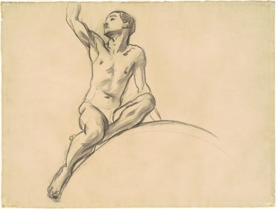 Studie voor figuur boven 