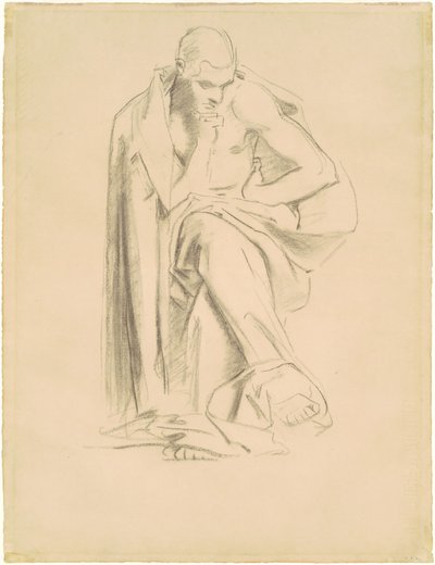 Studie voor "Filosofie" door John Singer Sargent