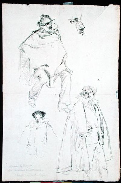 Studie voor een Venetiaanse Straatscène door John Singer Sargent