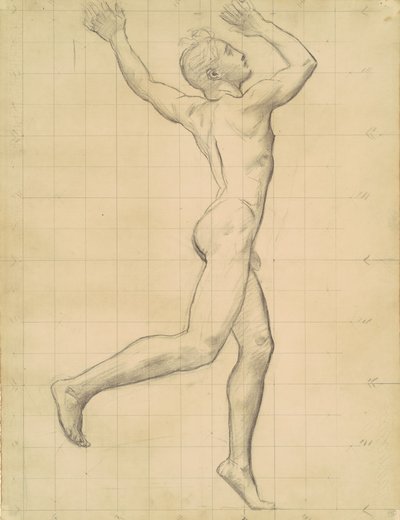 Studie van Apollo voor Apollo en Daphne, ca. 1918 door John Singer Sargent