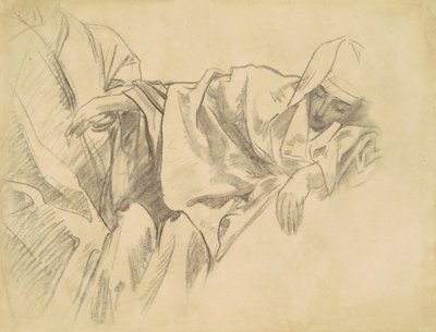 Studie van de Kruisiging voor Vijftien Mysteries van de Rozenkrans, 1903-1916 door John Singer Sargent