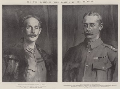 De twee Hamiltons met Roberts in de Transvaal door John Singer Sargent
