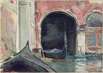 Venetiaans kanaal door John Singer Sargent