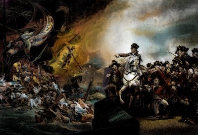 Grote Belegering van Gibraltar door John Singleton (after) Copley
