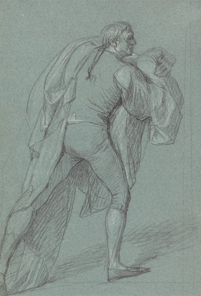 Figurenstudie voor het Schilderij van de Overwinning van Lord Duncan: Studie voor Matroos die de Nederlandse Vlag Draagt door John Singleton Copley