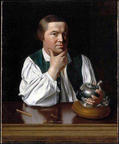 Portret van Paul Revere door John Singleton Copley