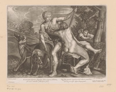 Venus en Adonis door John Smith