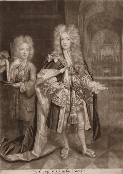 William, hertog van Gloucester en Benjamin Bathurst door John Smith