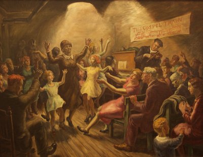 De Evangelietrein door John Steuart Curry