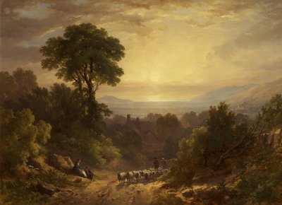 Terugkeer van de weide door John Syer