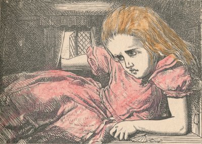 Alice, terwijl ze groter wordt, 1889 door John Tenniel