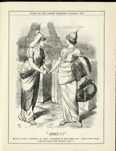 Illustratie van John Tenniel (1820-1914) in Punch door John Tenniel