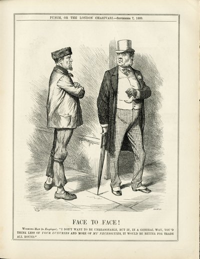 Illustratie van John Tenniel (1820-1914) in Punch door John Tenniel